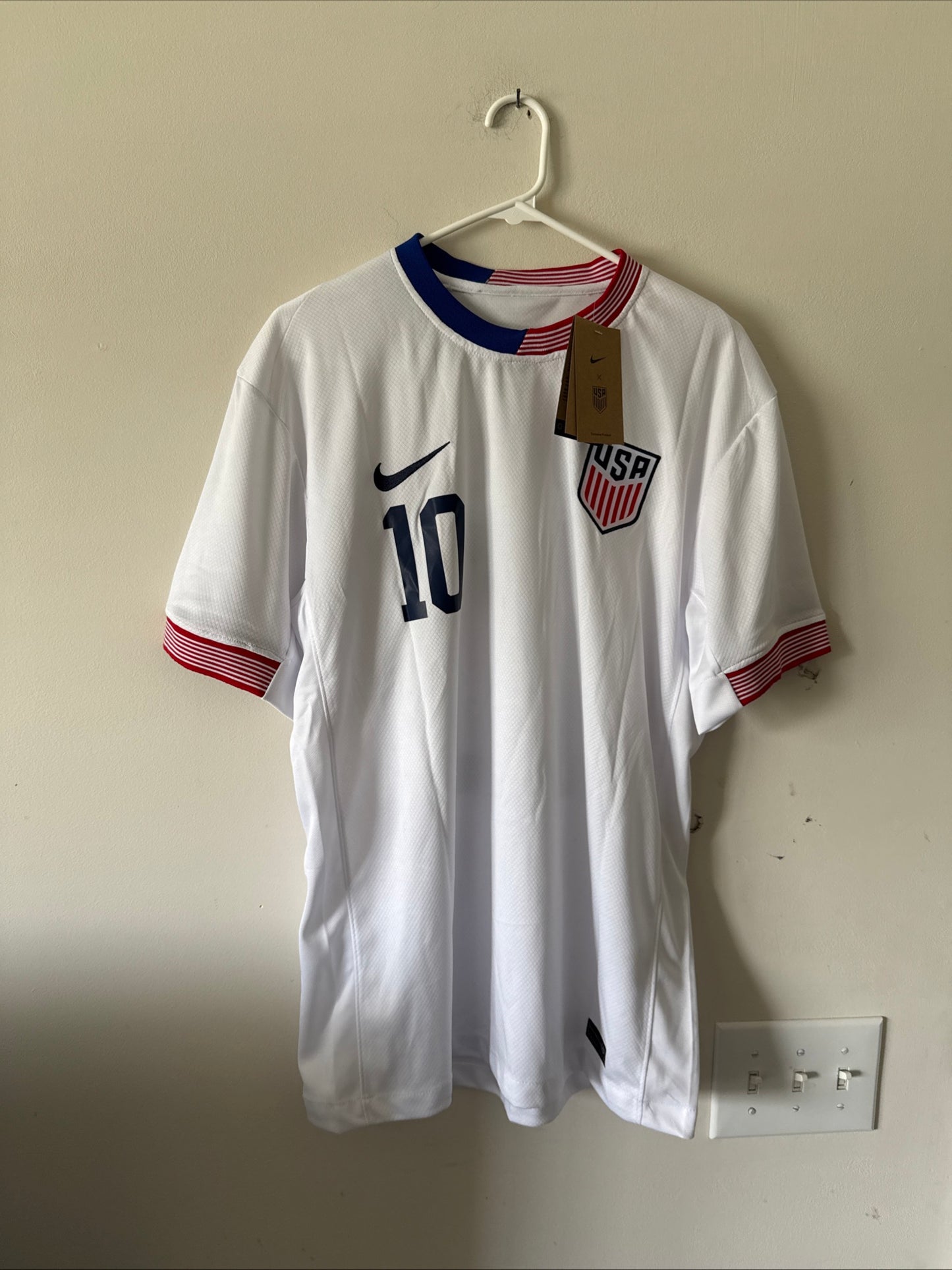 Men’s Nike Christian Pulisic #10 USMNT 2024 American Classic Jersey Sz XL - RARE