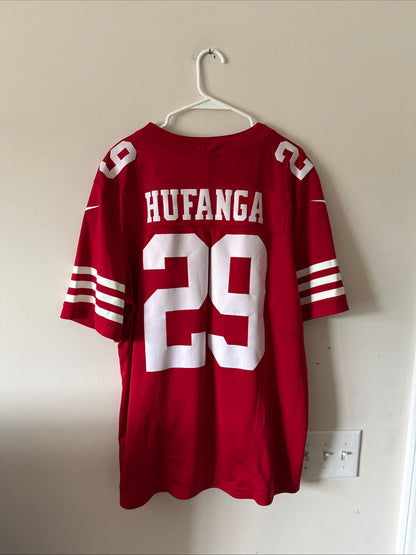 Men's Nike Talanoa Hufanga #29 SF 49ers Vapor Lmtd NFL Jersey Sz XL - Red RARE