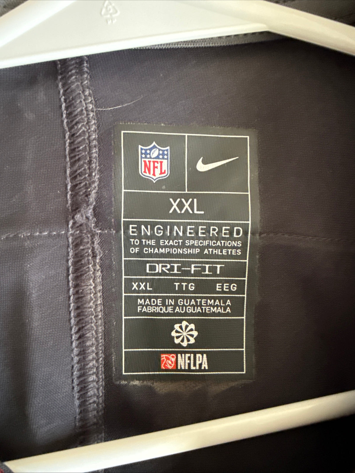 Men's Nike Tank Dell #3 Houston Texans Vapor Lmtd NFL Jersey Sz 2XL - Blue RARE