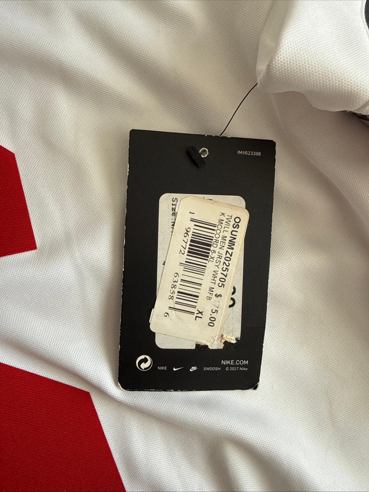 Men’s Nike Kyle McCord #6 Ohio State Buckeyes NCAA Jersey Sz XL - White NWT RARE