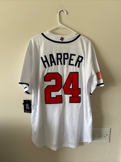 Men’s Nike Bryce Harper #24 Team USA 2026 World Baseball Classic Jersey Sz M NWT