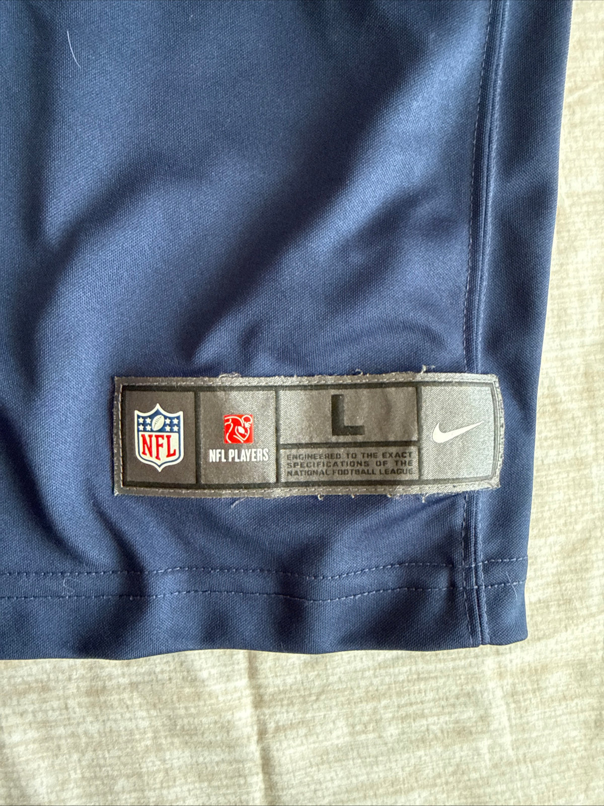 Men’s Nike AJ Brown #11 Tennessee Titans Vapor Lmtd Jersey Sz L - Blue RARE