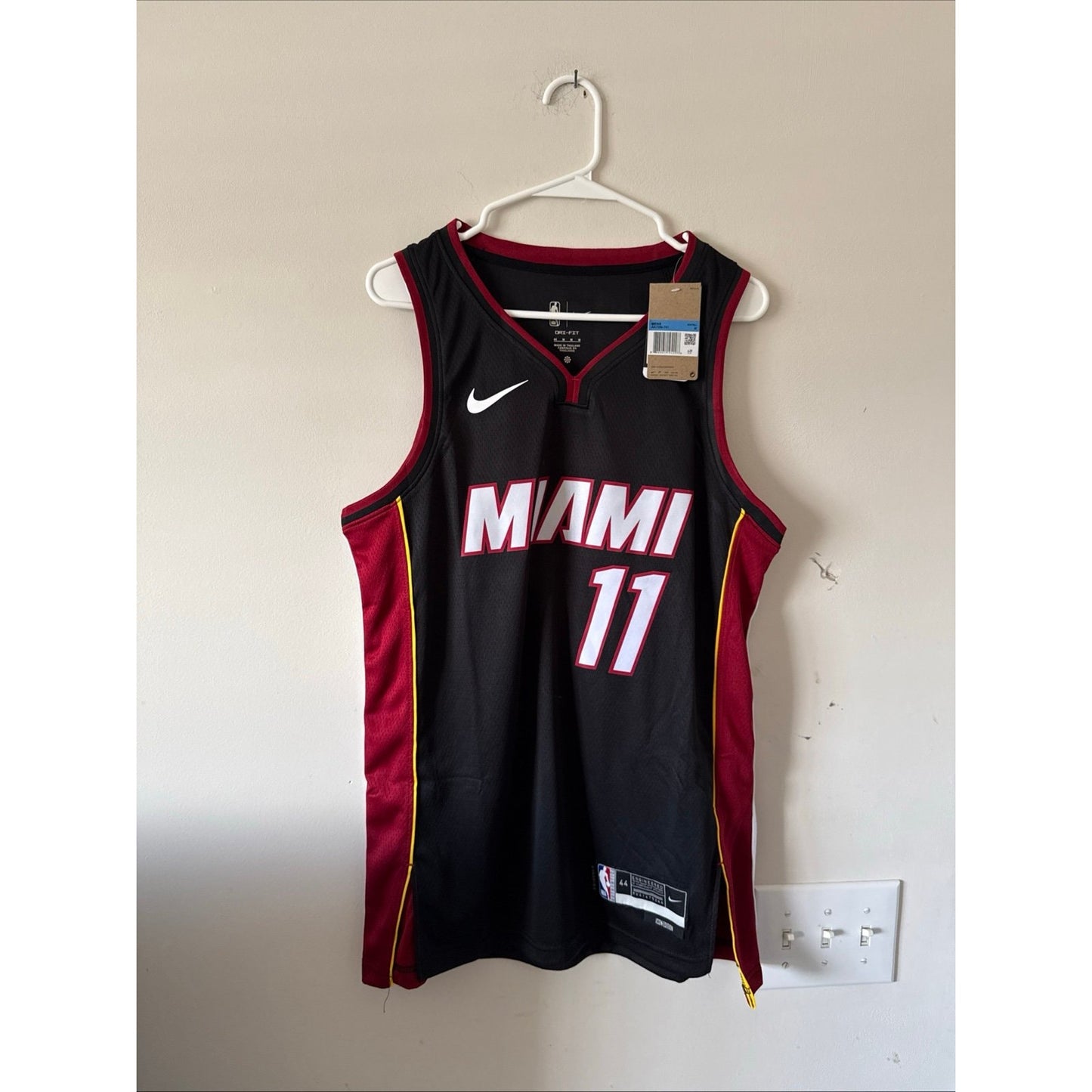 Men’s Nike Miami Heat Jaime Jaquez Jr #11 Nike Jersey Icon Edition Sz 44 - NWT