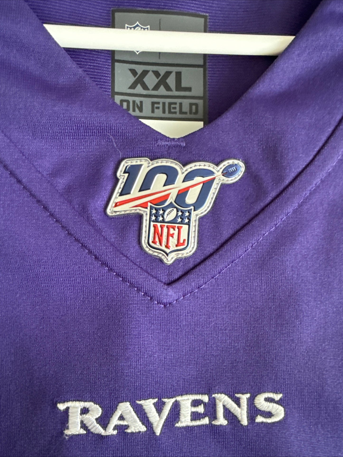Men's Nike Lamar Jackson #8 Baltimore Ravens NFL 100 Vapor Lmtd Jersey Sz 2XL