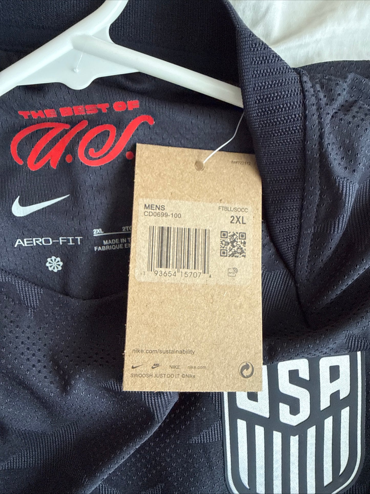 Men’s Nike Christian Pulisic #10 USMNT 2026 Away Authentic Jersey Sz 2XL - RARE
