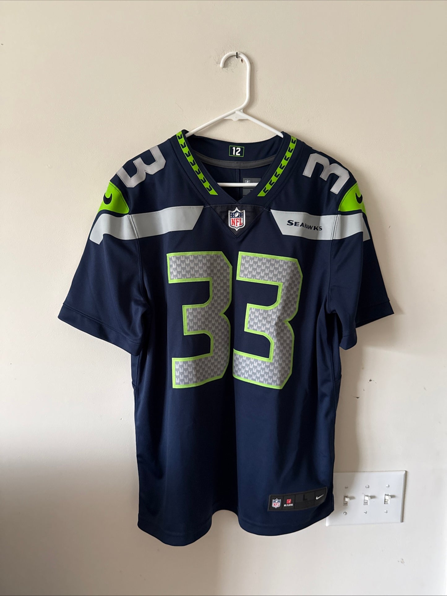 Men's Nike Jamal Adams #33 Seattle Seahawks Vapor Lmtd NFL Jersey Sz L - RARE