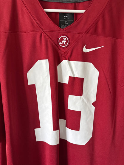 Men’s Nike Tua Tagovailoa #13 Alabama Crimson Tide Game Jersey Sz XL - Red RARE