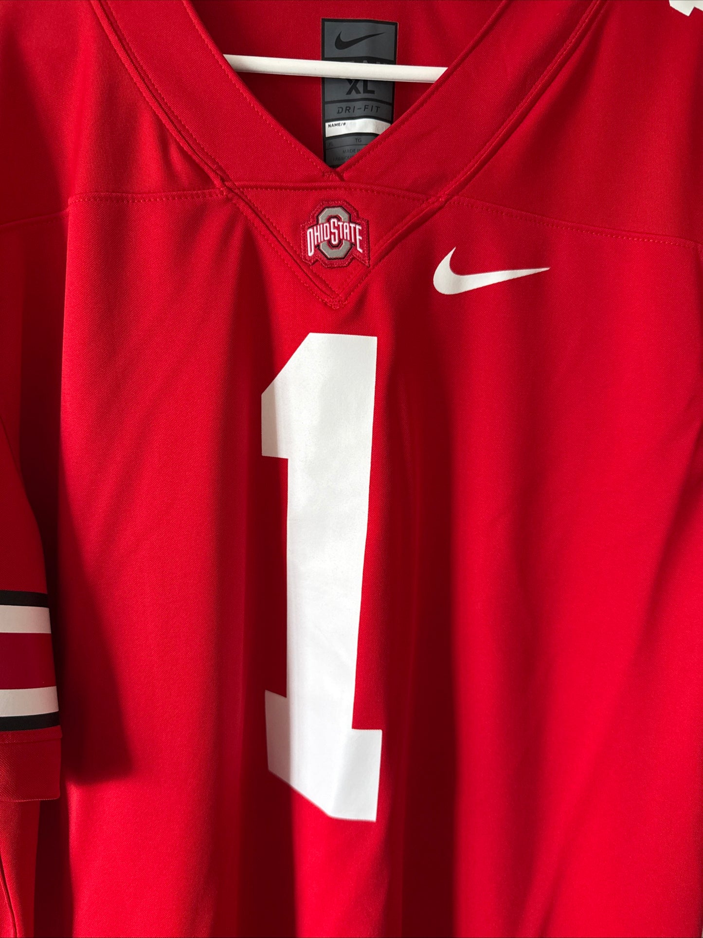 Men’s Nike Justin Fields #1 Ohio State Buckeyes Limited NCAA Jersey Sz XL - RARE
