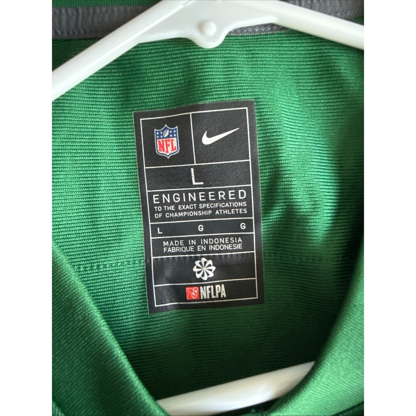 NIKE MEN’S VINTAGE NEW YORK JETS MARTY LYONS #93 JERSEY NFL SZ LARGE - GREEN