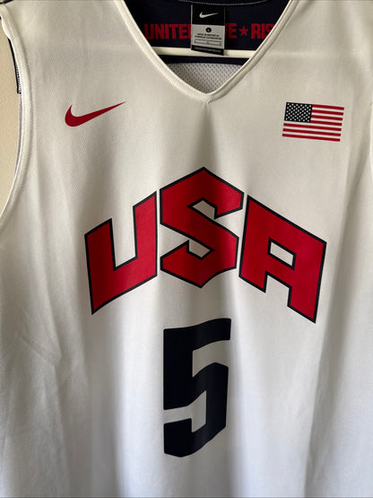 Men’s Nike Kevin Durant #5 Team USA 2012 London Olympics Jersey Sz L - RARE