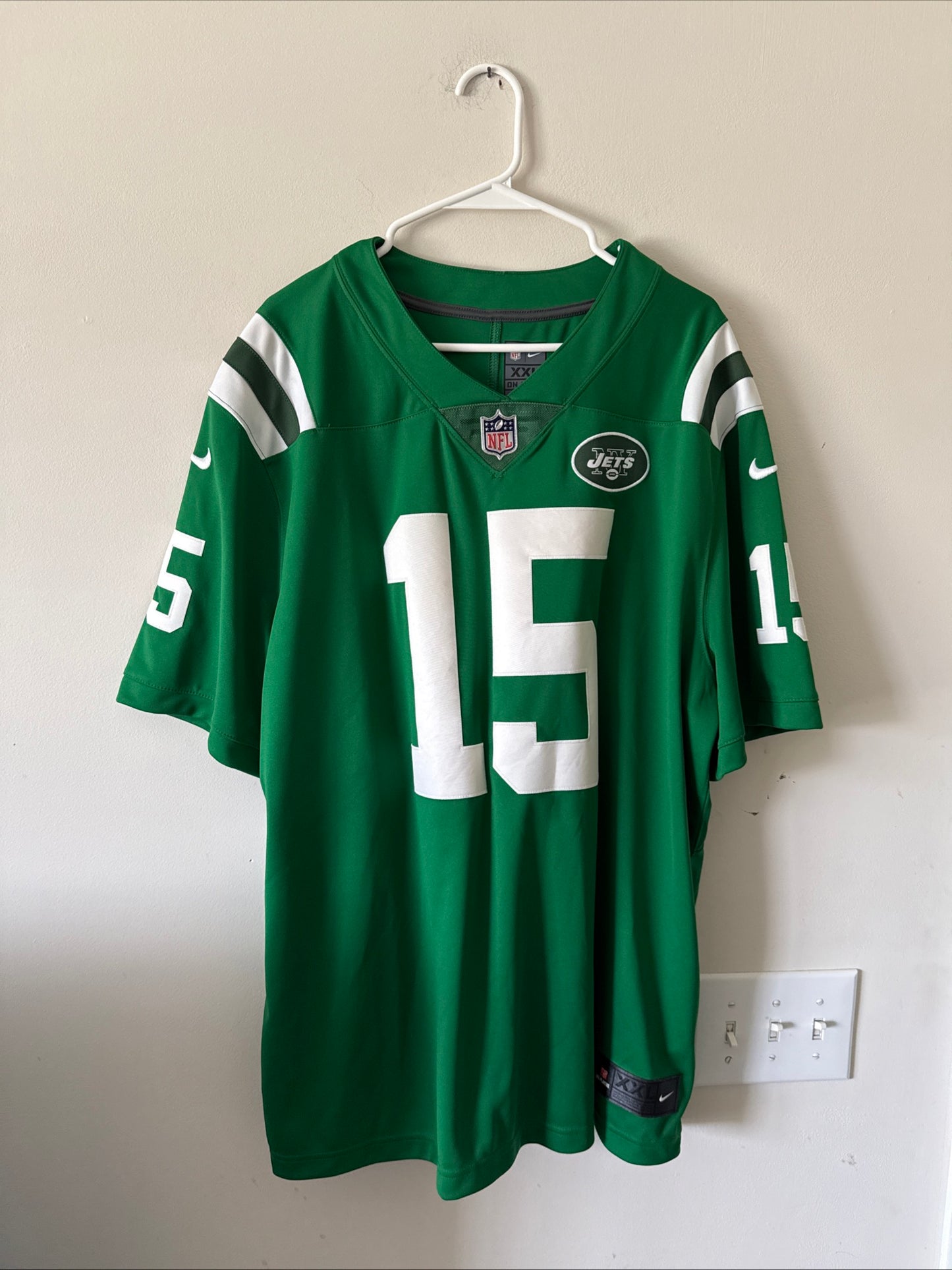 Men’s Nike Brandon Marshall #15 New York Jets Vapor Limited Jersey Sz 2XL - RARE