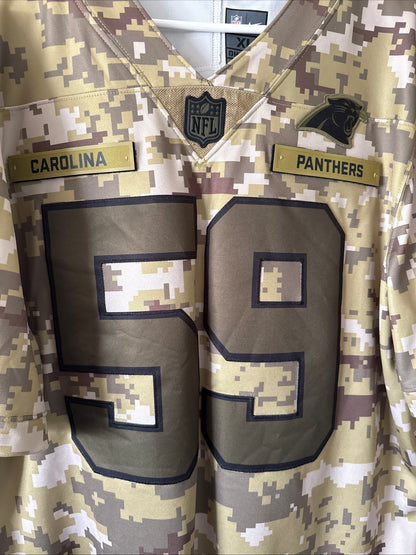 Men’s Nike Luke Kuechly #59 Panthers Salute To Service NFL Jersey Sz XL - RARE