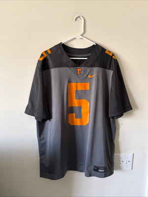 Men's Nike Hendon Hooker #5 Tennessee Volunteers Alt NCAA Jersey Sz XL - RARE