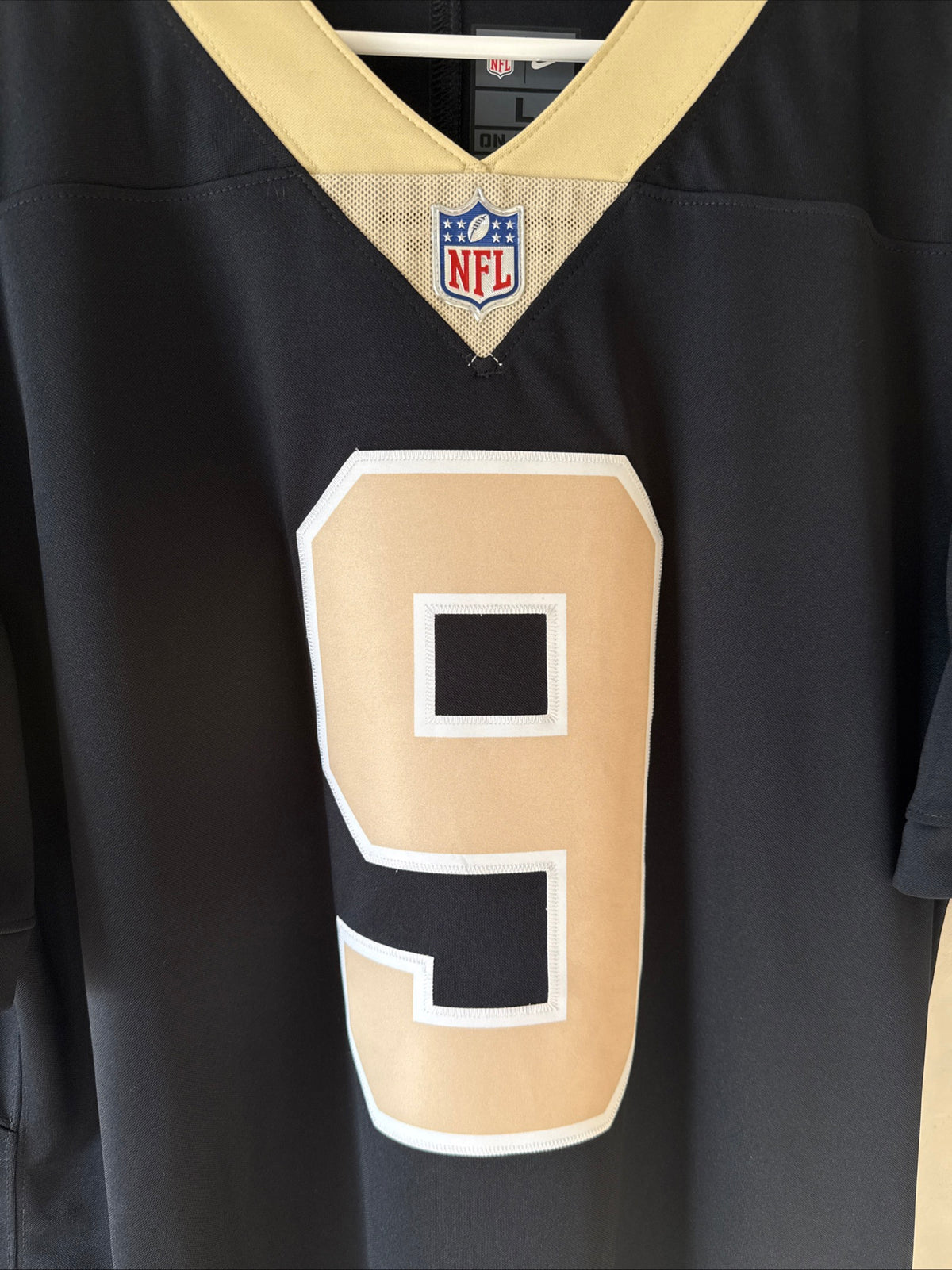 Men’s Nike Drew Brees #9 New Orleans Saints Vapor Limited NFL Jersey Sz L - RARE