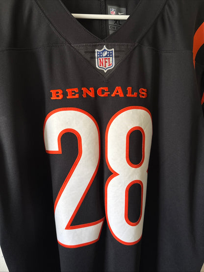 Men's Nike Joe Mixon #28 Cincinnati Bengals Vapor Lmtd NFL Jersey Sz XL - RARE