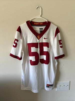 Men’s Nike USC Trojans #55 Limited Away NCAA Game Football Jersey Sz M - RARE
