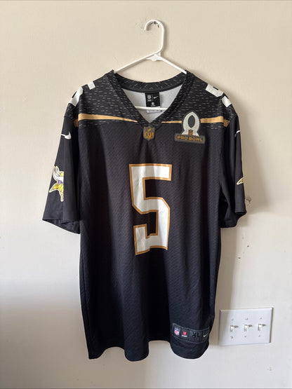 Men’s Nike Teddy Bridgewater #5 Minnesota Vikings 2016 Pro Bowl Jersey Sz XL