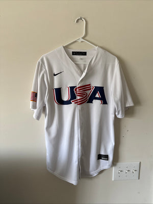 Men's Nike Nolan Arenado #28 Team USA 2023 WBC Jersey Sz M - White RARE