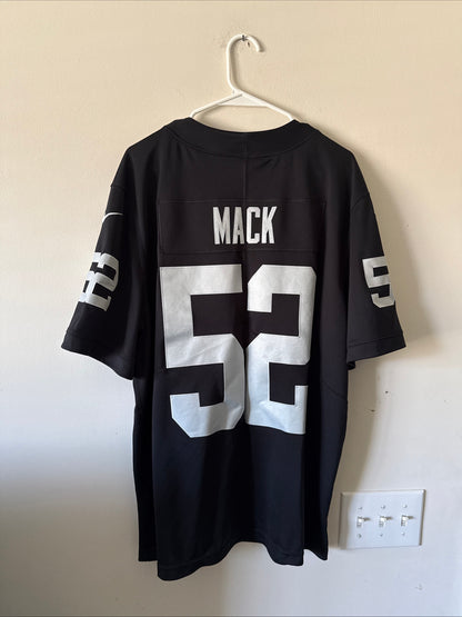 Men’s Nike Khalil Mack #52 Las Vegas Raiders Vapor Lmtd NFL Jersey Sz XL - RARE