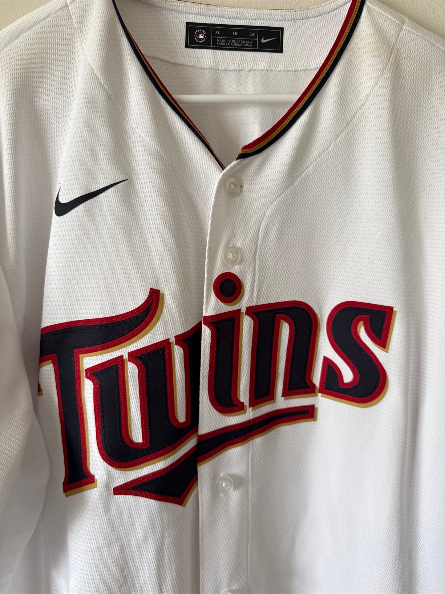 Men’s Nike Josh Donaldson #24 Minnesota Twins Home MLB Jersey Sz XL - White RARE