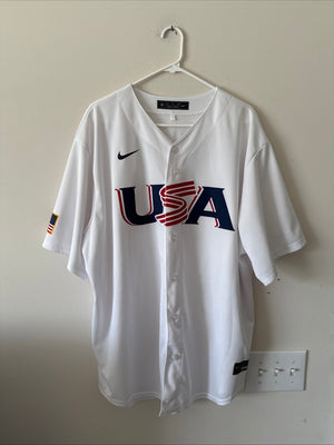 Men's Nike J.T. Realmuto #10 Team USA 2023 WBC  Authentic Jersey Sz 2XL - RARE