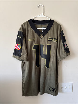 Men’s Nike DK Metcalf #14 Seahawks 2021 Salute To Service Lmtd Jersey Sz L RARE