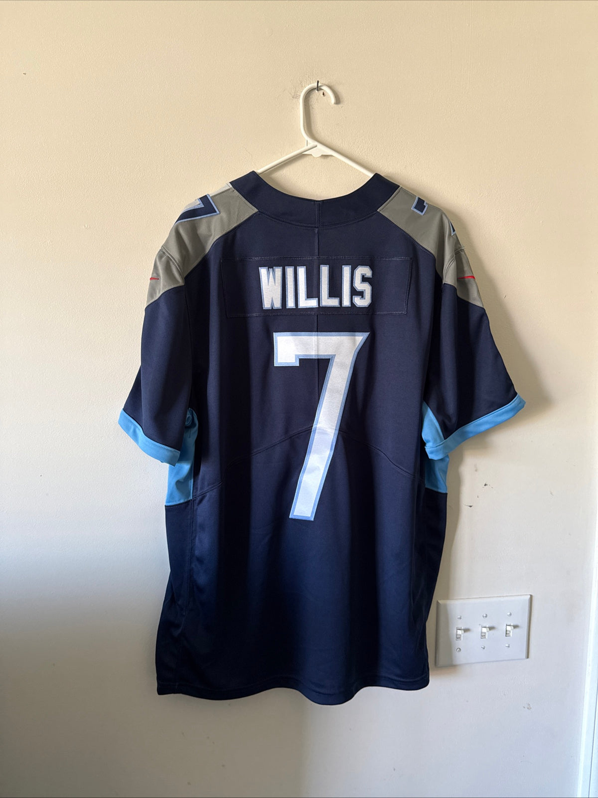 Men's Nike Malik Willis #7 Tennessee Titans Vapor Lmtd NFL Jersey Sz L - RARE