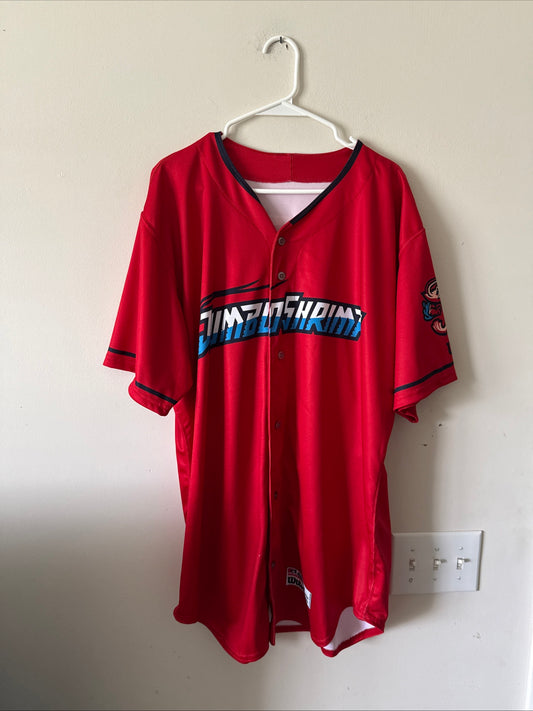 Men’s Wilson Schenider #21 Jacksonville Jumbo Shrimp (Marlins) Jersey Sz 48 RARE