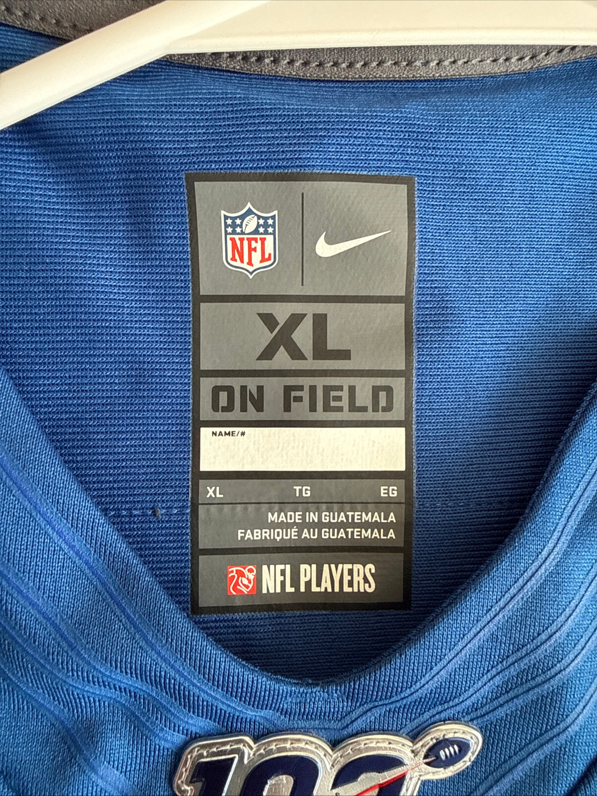 Men's Nike Andrew Luck #12 Indianapolis Colts NFL 100 Lmtd Jersey Sz XL - RARE