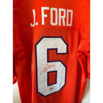 Clemson Tigers Jacoby Ford Autographed Custom Jersey - Beckett Authentication XL