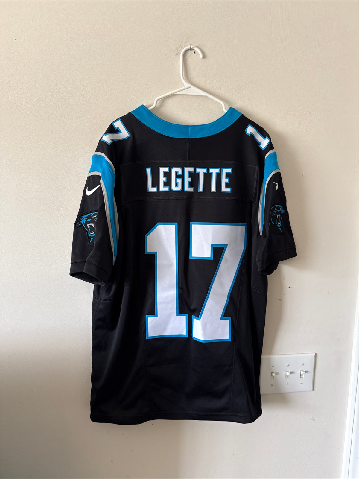 Men’s Nike Xavier Legette #17 Carolina Panthers Vapor Lmtd Jersey Sz XL - RARE