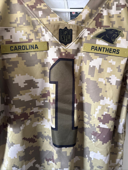 Men's Nike Cam Newton #1 Carolina Panthers Salute to Service Limited Jersey Sz M
