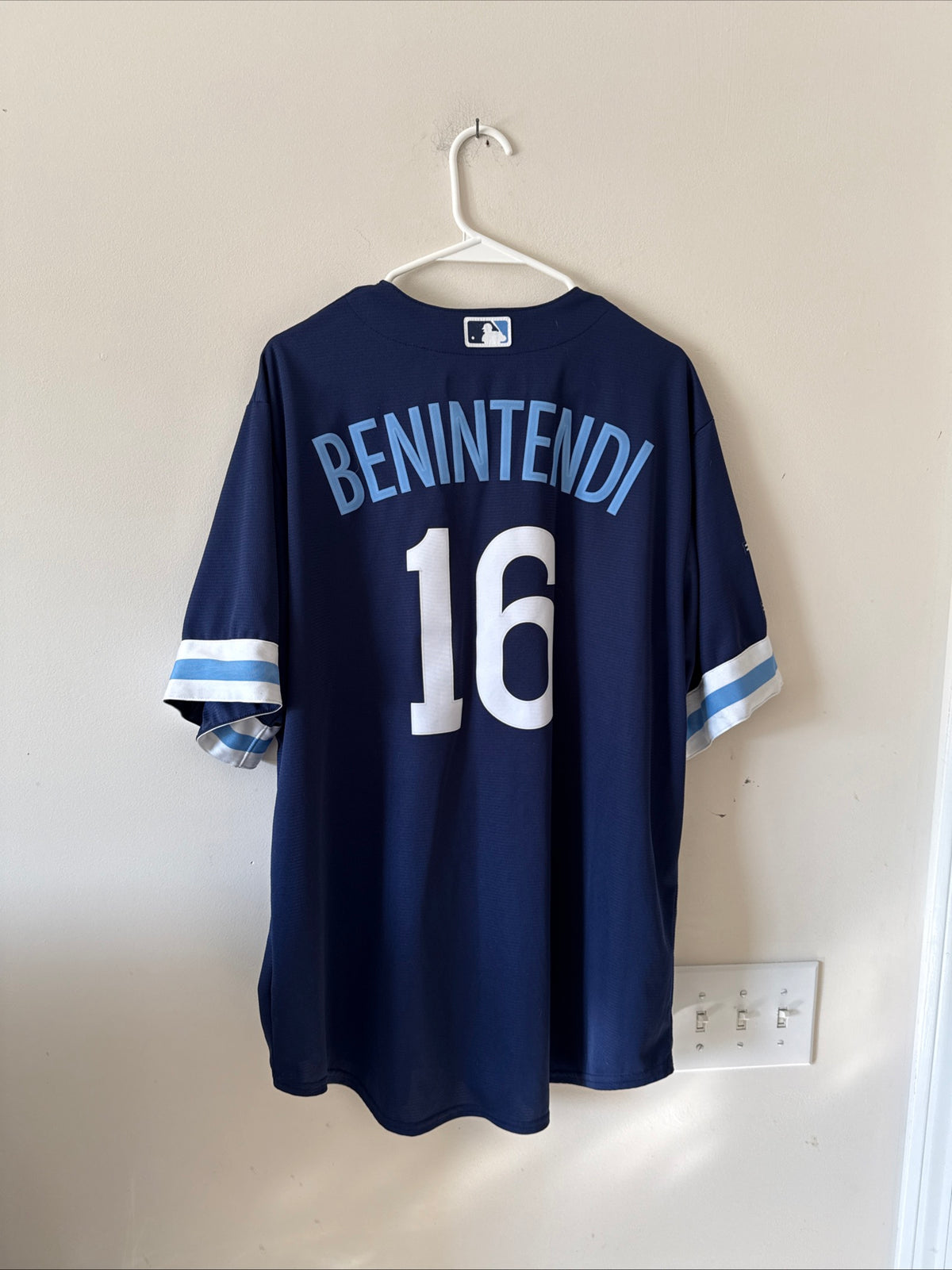 Men’s Nike Andrew Benintendi #16 KC Royals MLB City Connect Jersey Sz XL - RARE