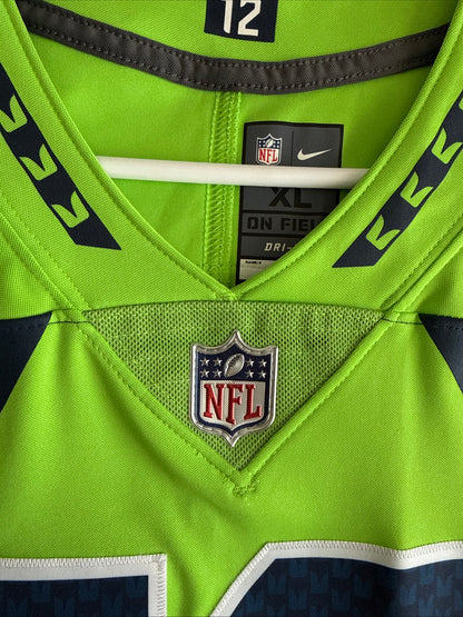Men's Nike Tyler Lockett #16 Seattle Seahawks Vapor Lmtd Color Rush Jersey Sz XL