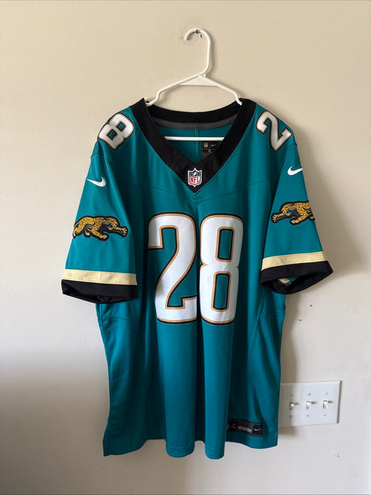Men’s Nike Fred Taylor #28 Jacksonville Jaguars Vapor Lmtd Jersey Sz XL - RARE