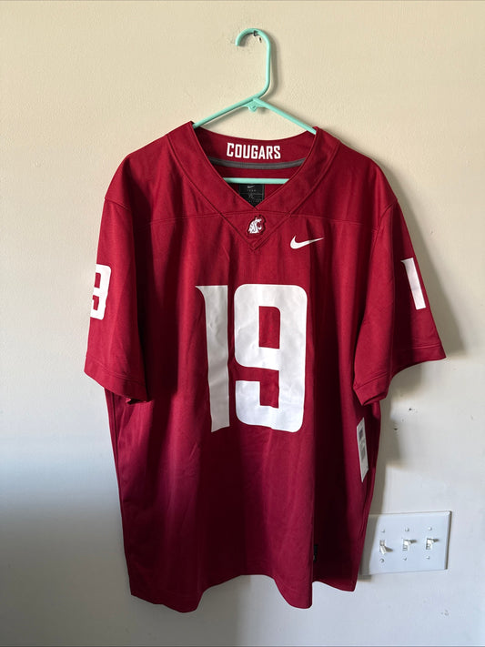 Men’s Nike Jake Tiryakioglu #19 Washington State Cougars NCAA Jersey Sz XL - NWT