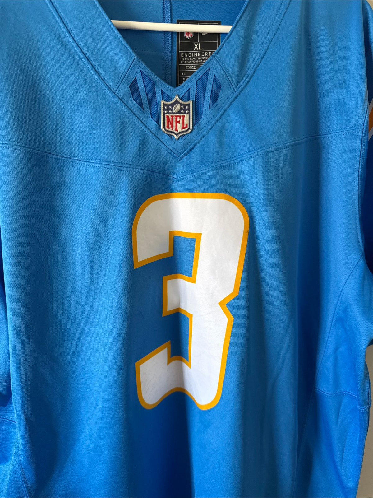 Men's Nike Derwin James Jr. #3 LA Chargers Vapor Lmtd NFL Jersey Sz XL - RARE