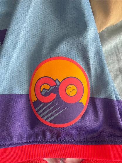 Men’s Nike Ryan McMahon #24 Colorado Rockies City Connect Limited Jersey Sz XL