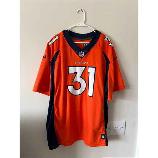 Men’s Nike Justin Simmons #31 Denver Broncos Vapor Limited Jersey Sz 3XL - RARE