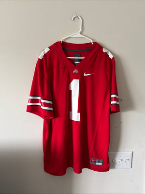 Men’s Nike Justin Fields #1 Ohio State Buckeyes Limited NCAA Jersey Sz XL - RARE