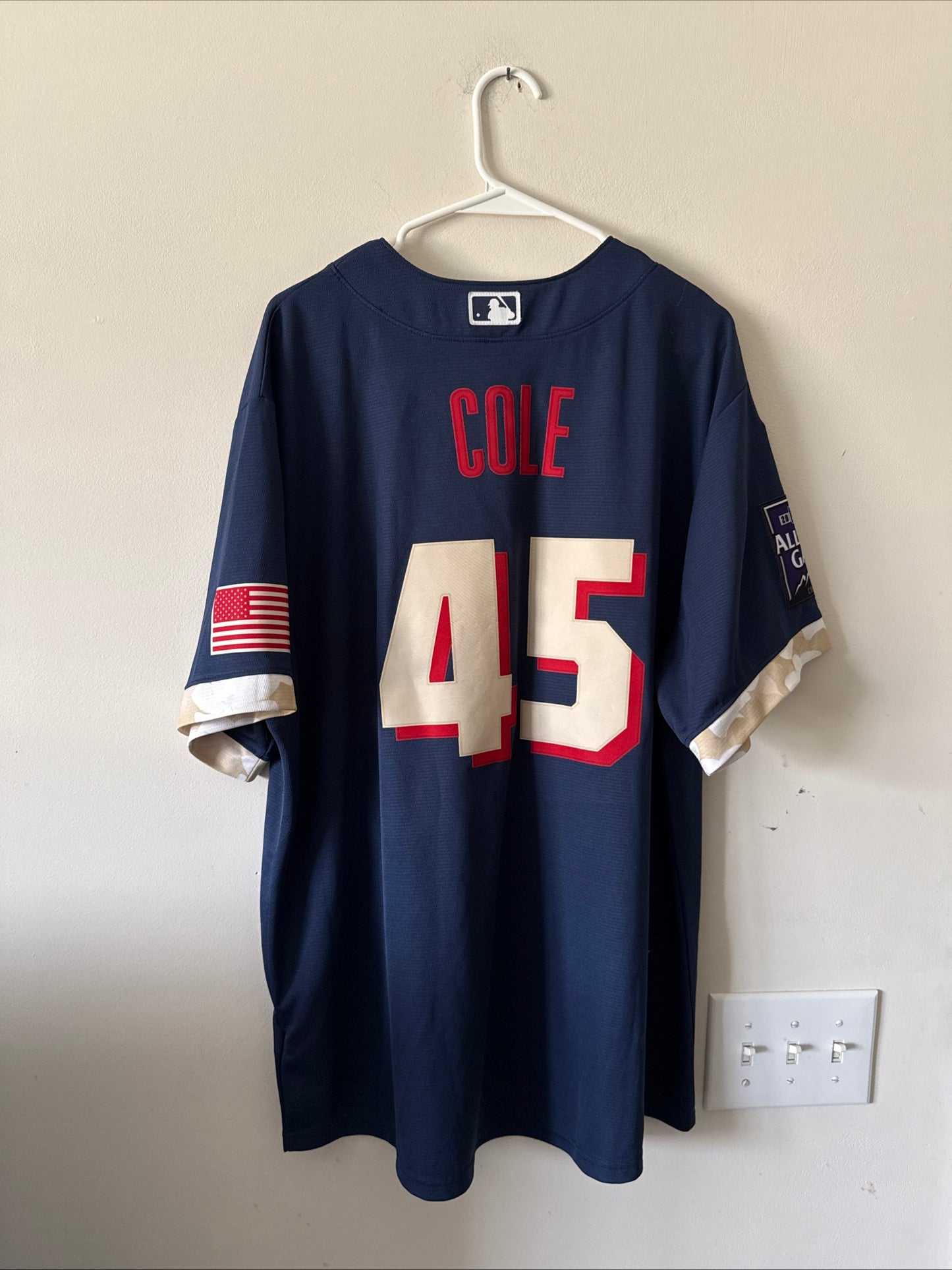 Men's Nike Gerrit Cole #45 NY Yankees 2021 MLB All Star Game Jersey Sz XL - RARE
