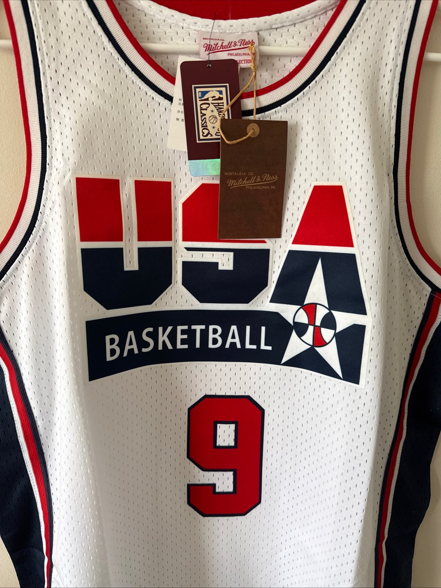 Men’s Mitchell & Ness Michael Jordan #9 1992 Dream Team Jersey Sz XL - NWT RARE