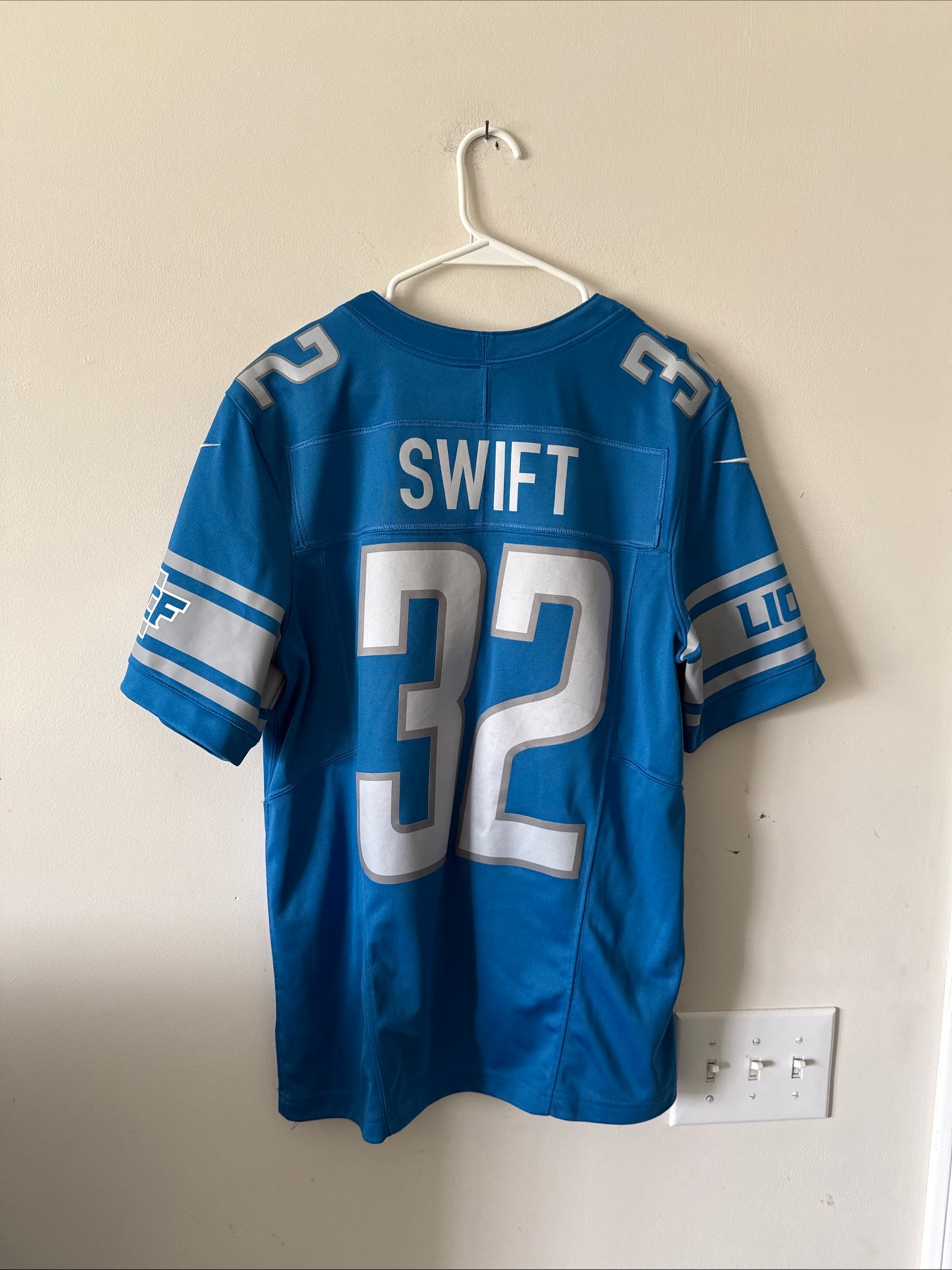 Men's Nike D'Andre Swift #32 Detroit Lions Vapor Lmtd Jersey Sz M - RARE