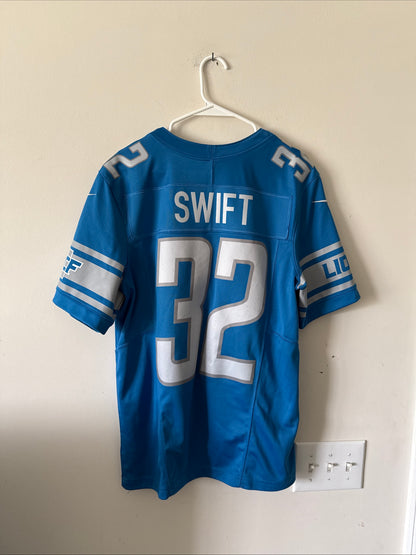 Men's Nike D'Andre Swift #32 Detroit Lions Vapor Lmtd Jersey Sz M - RARE