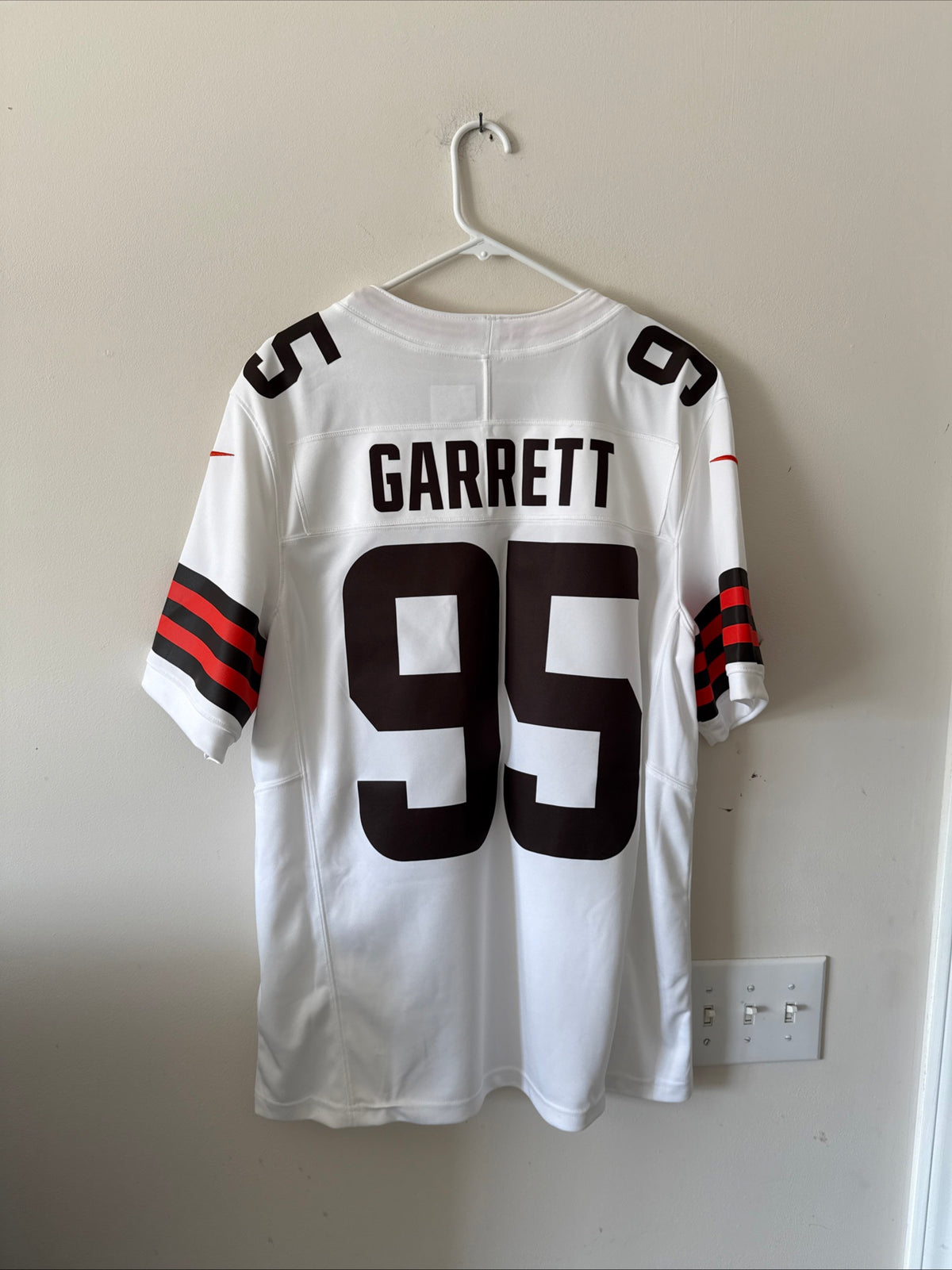 Men's Nike Myles Garrett #95 Cleveland Browns Vapor Lmtd NFL Jersey Sz L - RARE