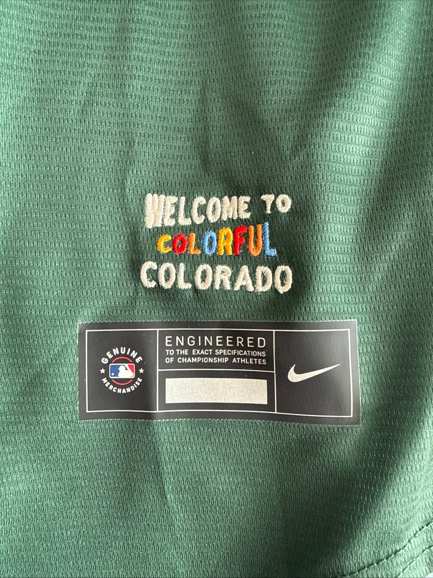 MEN’S NIKE TREVOR STORY #27 COLORADO ROCKIES CITY CONNECT MLB JERSEY SZ XL RARE
