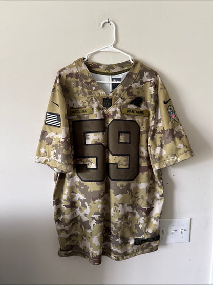Men’s Nike Luke Kuechly #59 Panthers Salute To Service NFL Jersey Sz XL - RARE