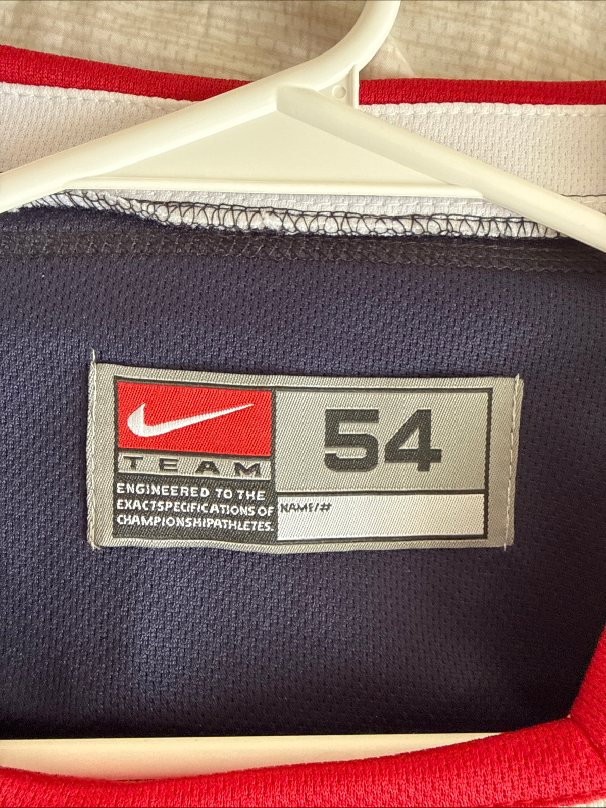 MEN’S NIKE ZACH PARISE #9 TEAM USA AUTHENTIC 2010 OLYMPICS JERSEY SZ 54 - RARE
