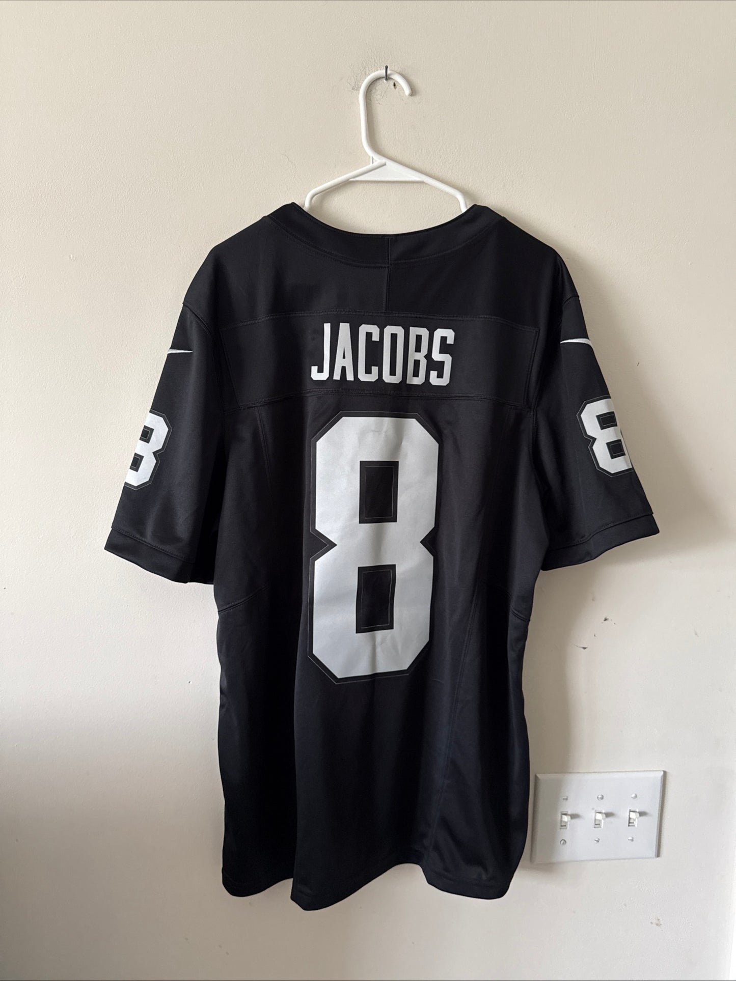Men's Nike Josh Jacobs #8 Las Vegas Raiders Vapor Lmtd NFL Jersey Sz L - RARE