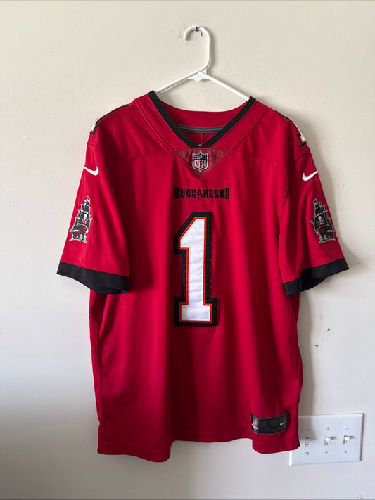 Men's Nike Rachaad White #1 TB Buccaneers Vapor Limited NFL Jersey Sz L - RARE